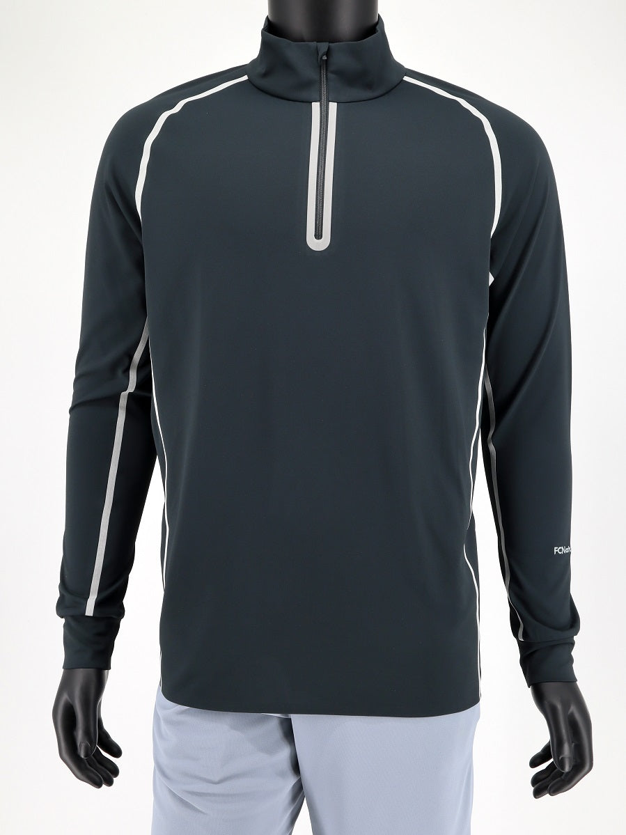 Sweat Invisible Long Sleeve Zip up Shirt